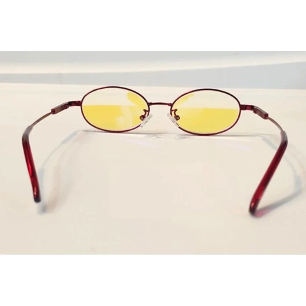 CessBlue Kids Oval Blue Light Blocking Glasses Red UV Glare 87306